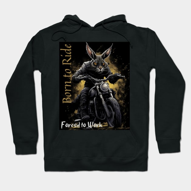 Born to Ride Hoodie by FehuMarcinArt